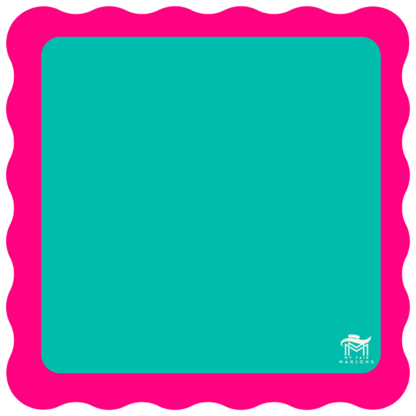 My Fair Mahjong Scalloped Padded Game Mat - 31" x 31"