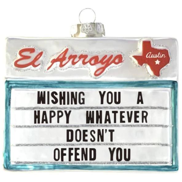 El Arroyo Restaurant Roadside Sign Ornaments