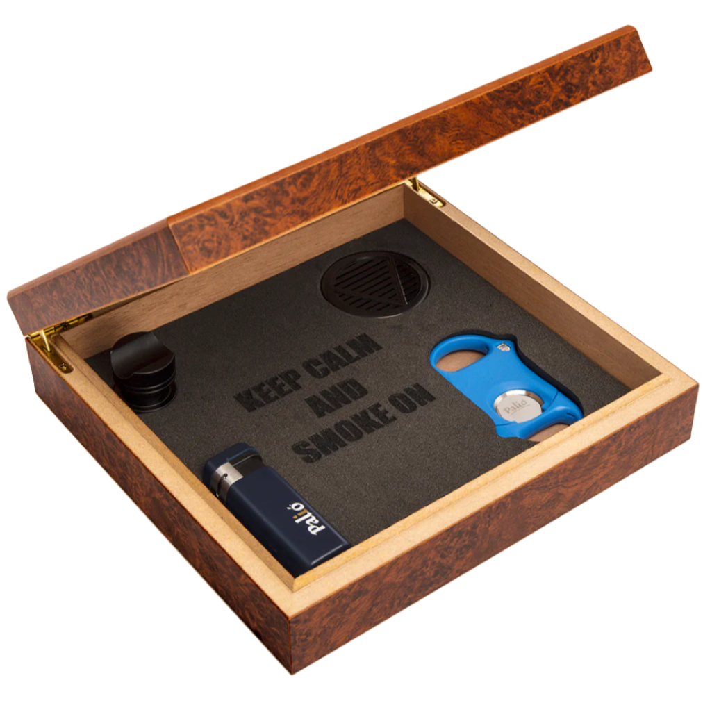 Palio 5-Piece Cigar Humidor & Treo Lighter Gift Set