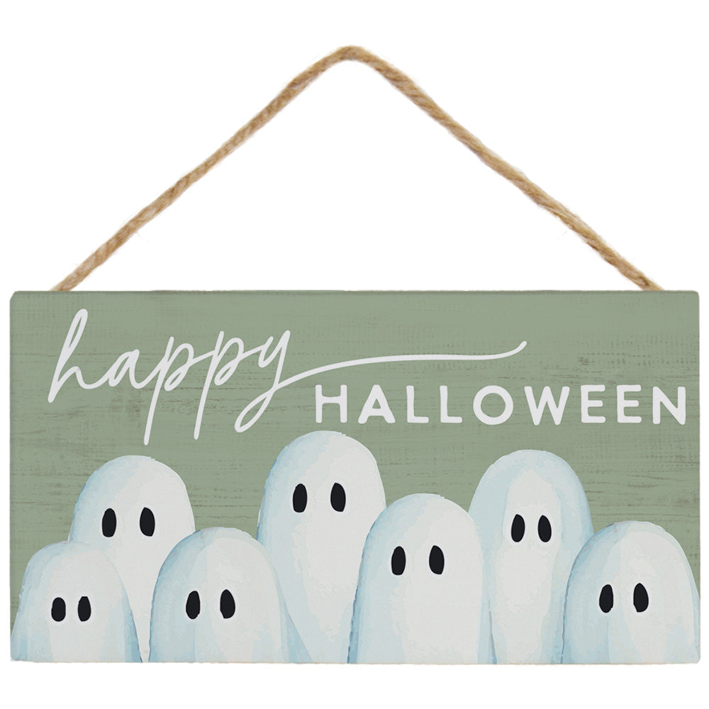 Sincere Surroundings "Happy Halloween" Rustic Wood Sign - 5.5" x 6.5"