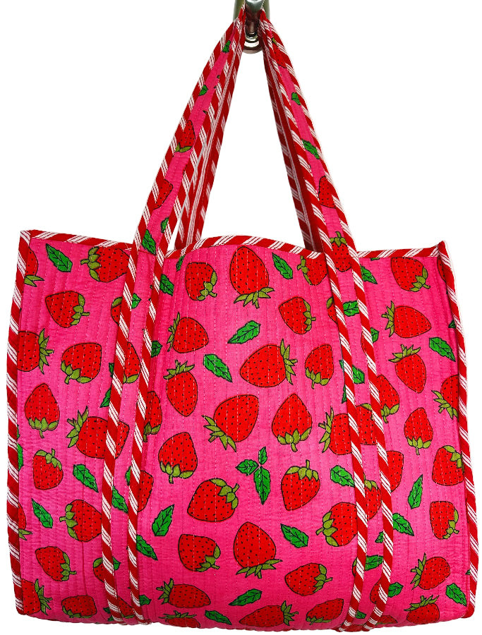 Folklore Couture Quilted Cotton Totes - 17.5" x 17.5"