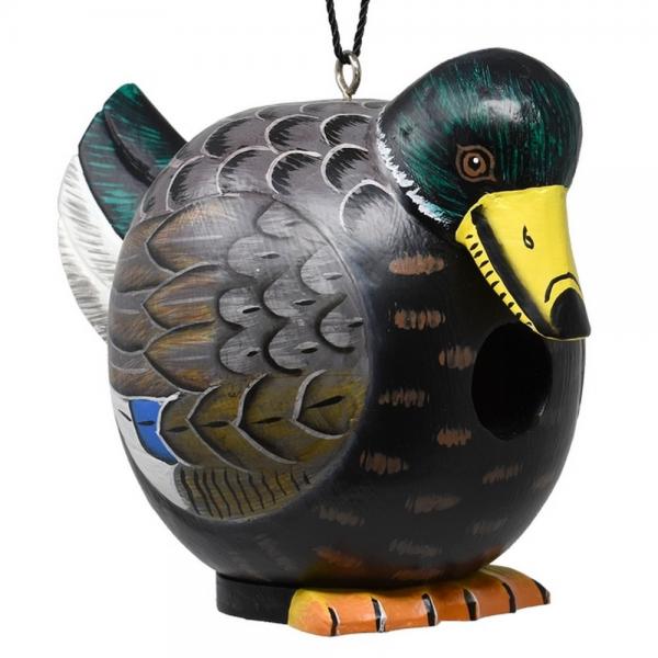 Songbird Handcarved Wooden Gord-O Birdhouses