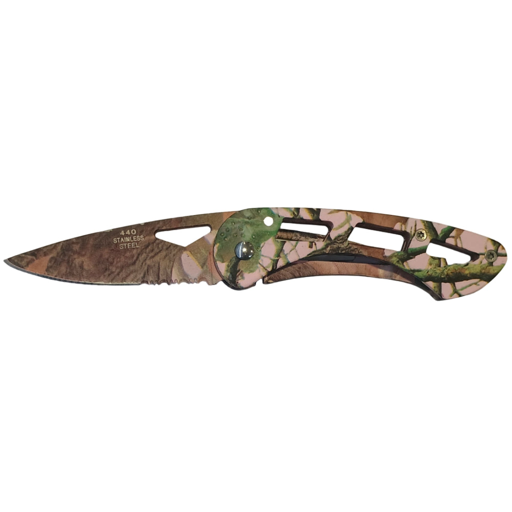 Service Tool Stainless Steel Camo Pocket Knives