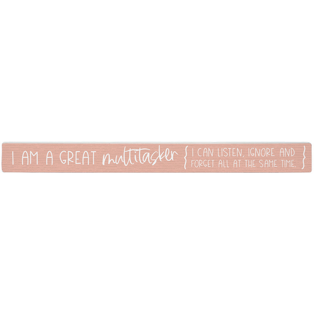 Sincere Surroundings Humorous Pinewood Signs (Stripe) - 1.5" x 16"