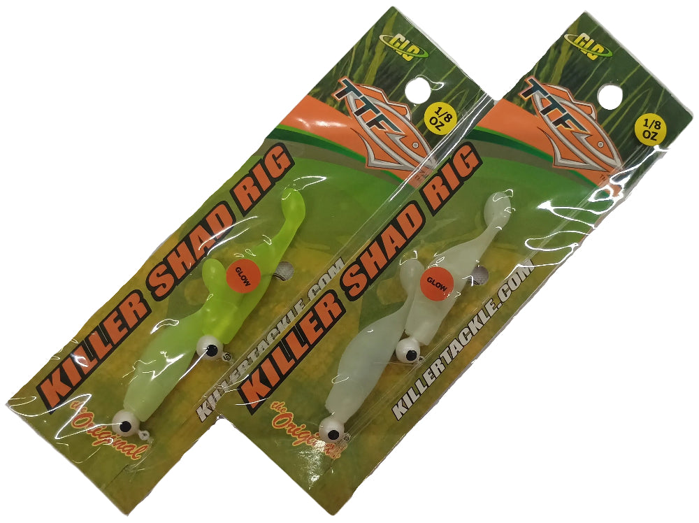 Texas Tackle Factory Killer Shad Double Rig Lures - 1/16 oz. to 1/4 oz