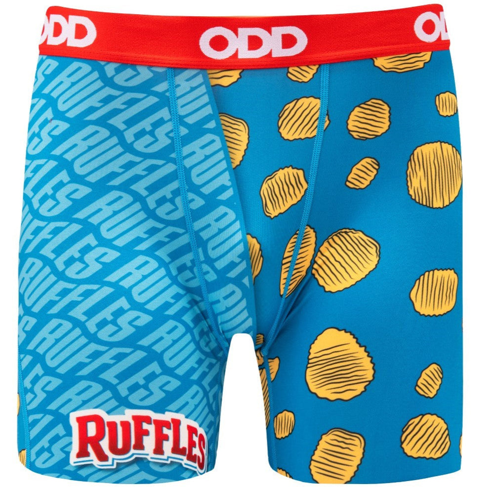 Odd Sox Men's Novelty Boxer Briefs (Chips & Crackers)