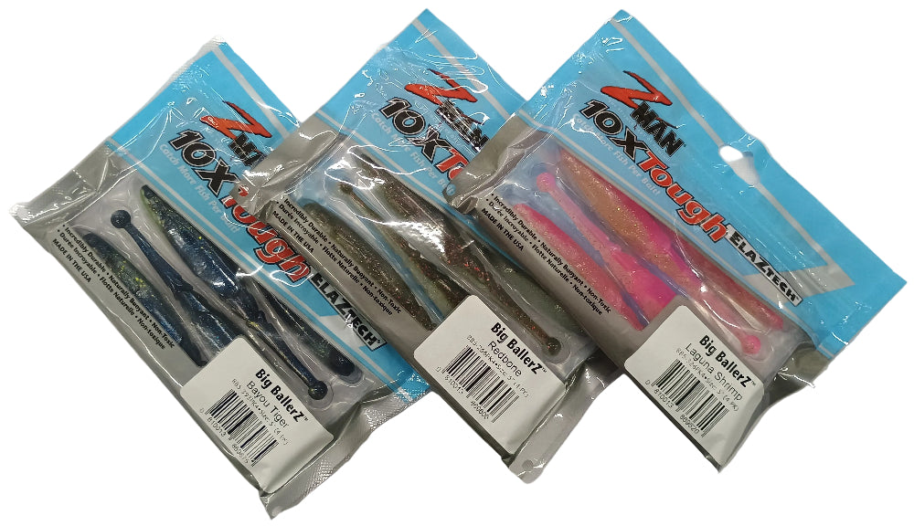 Z-Man ElaZtech Big BallerZ Soft Lures - 4" & 5"