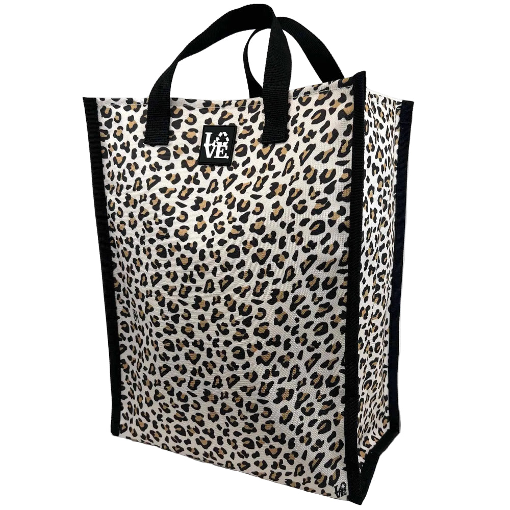 Love Bags "Love Sack" Ultra Durable PEVA-Coated Grocery Totes - 15" x 11" x 6"