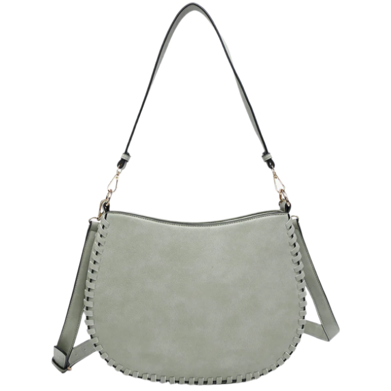 Jen & Co. Raquel Whipstich Crossbody Saddle Bag