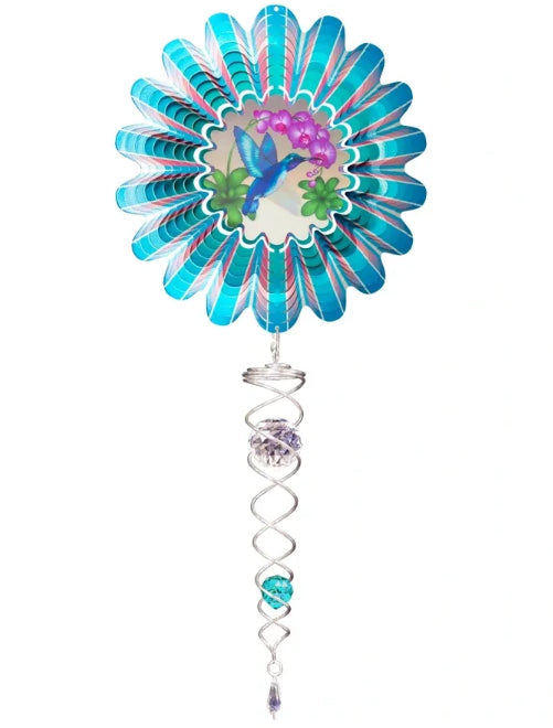 Spinfinity Stainless Steel Mini Wind Spinners w/ Twister Tail - 14"