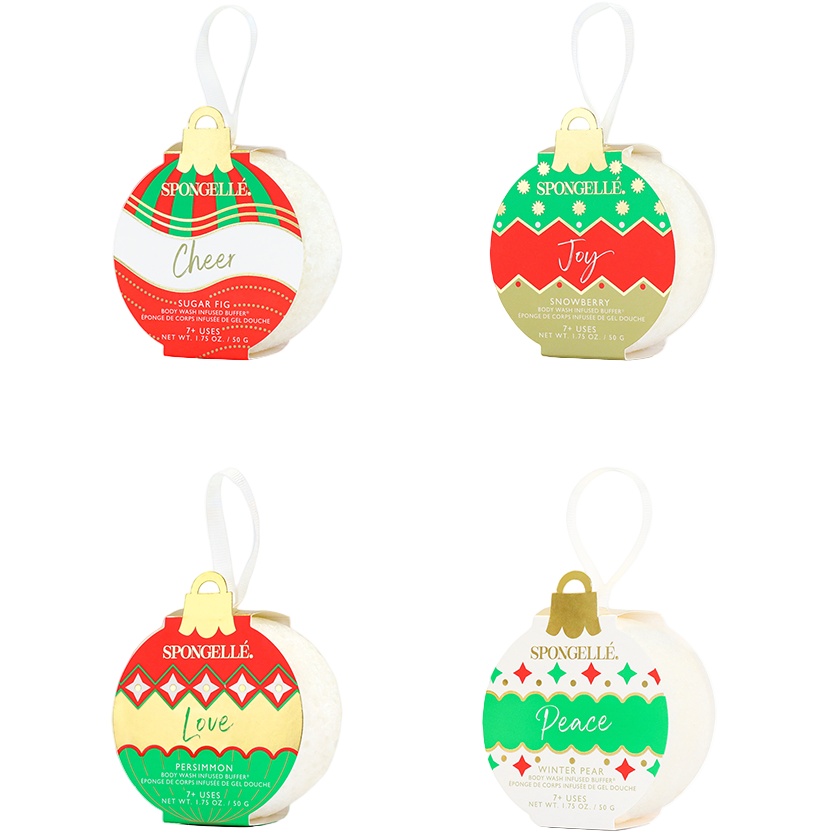 Spongelle Holiday-Themed Bath Sponges - 1.75 oz.