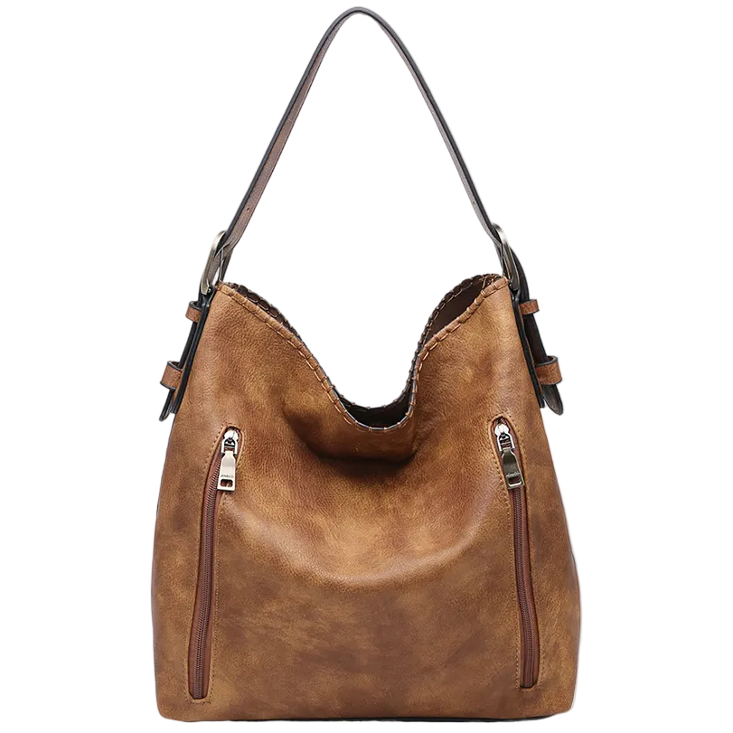 Jen & Co. Alexa Hobo Vegan Leather Concealed Carry Bag