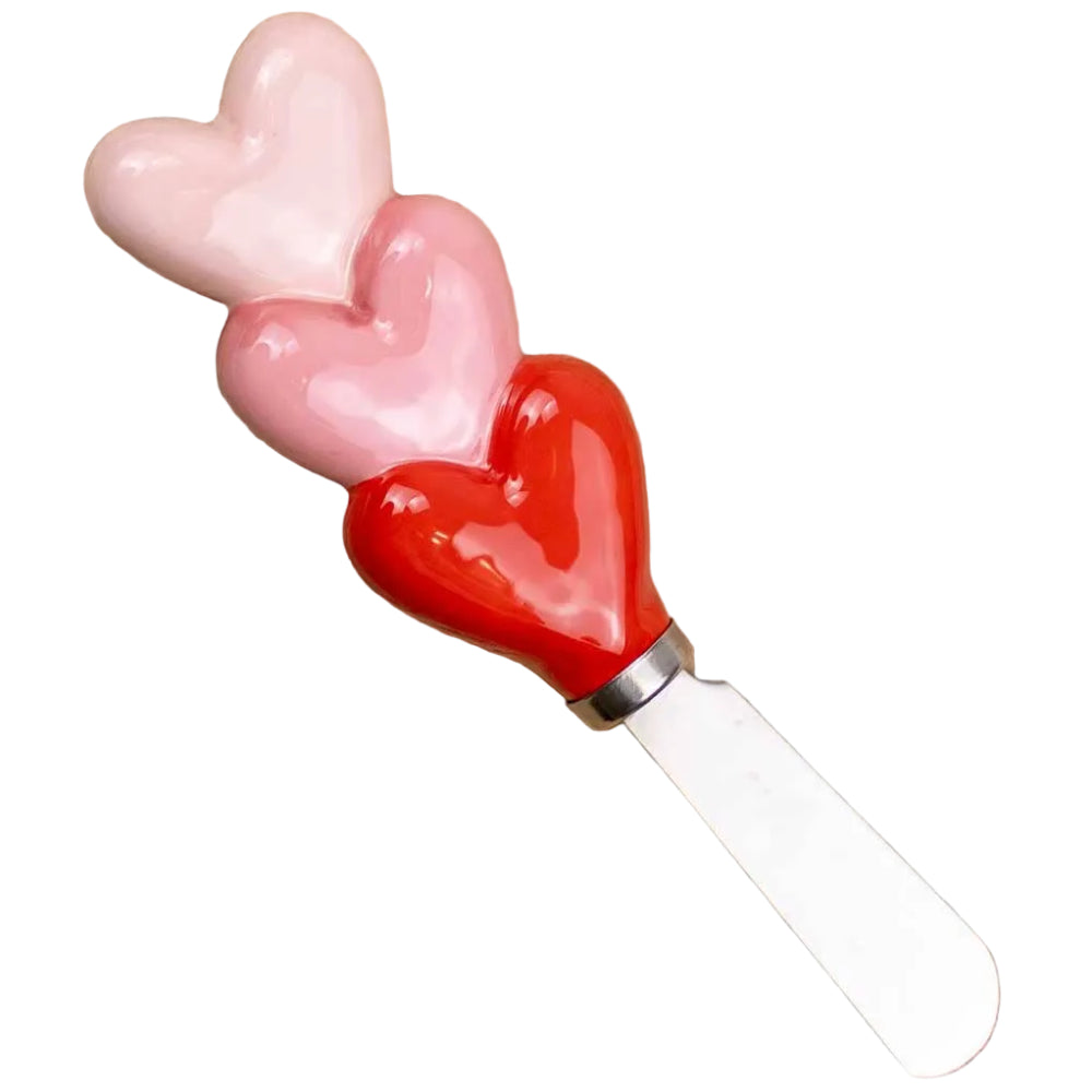 Royal Standard Ceramic Heart Condiment Knife