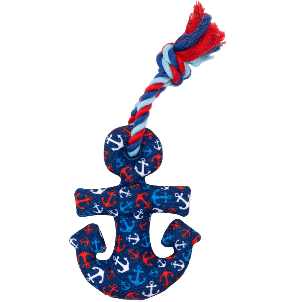Worthy Dog Nautical Anchor & Rope Dog Toy - 6.5"