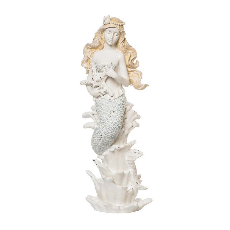 Mermaid With Sea Star Figurine