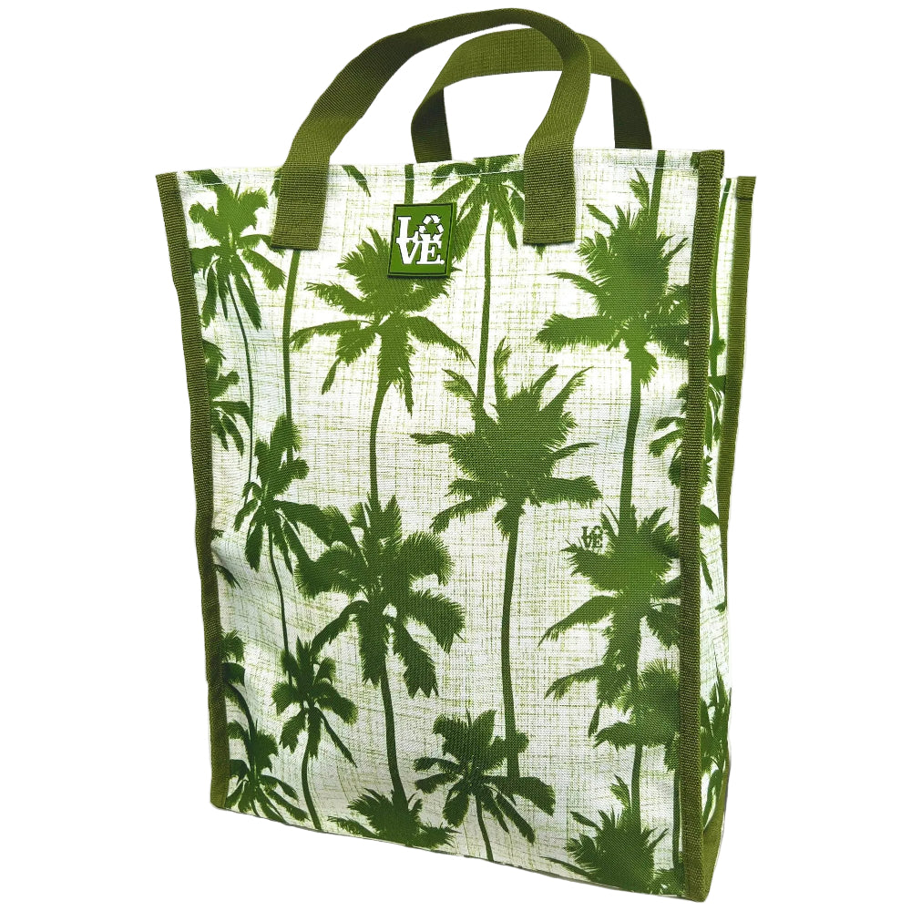 Love Bags "Love Sack" Ultra Durable PEVA-Coated Grocery Totes - 15" x 11" x 6"