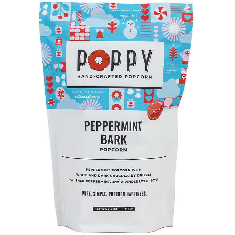 Poppy Handcrafted Gourmet Popcorn (Holiday) - 7.5 oz. to 9 oz.