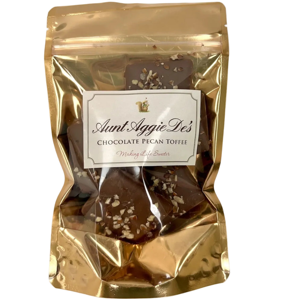 Aunt Aggie De's Chocolate Pecan Toffee - 6 oz.