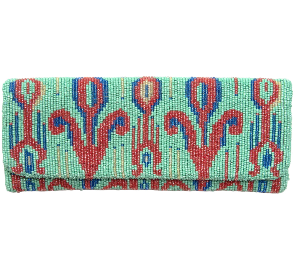 Tiana Designs Handmade Mini Beaded Clutch Bag - 6.5" x 4.25"