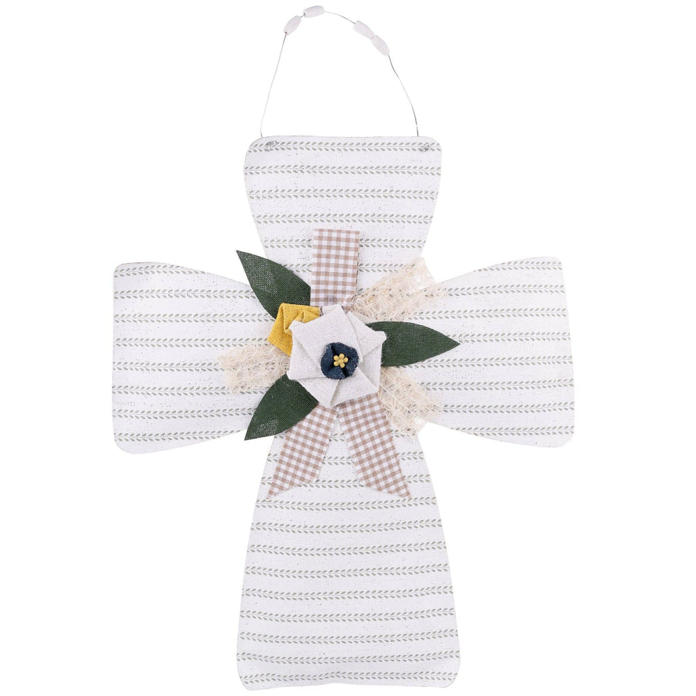 Glory Haus Bloom Cross Burlee - 21.5" x 26"