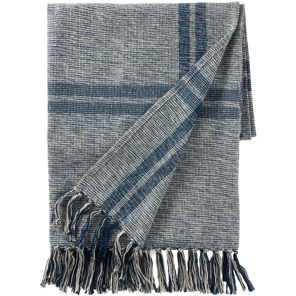 Annie Selke Stevie Cotton Yarn Throw Blanket - 50" x 70"