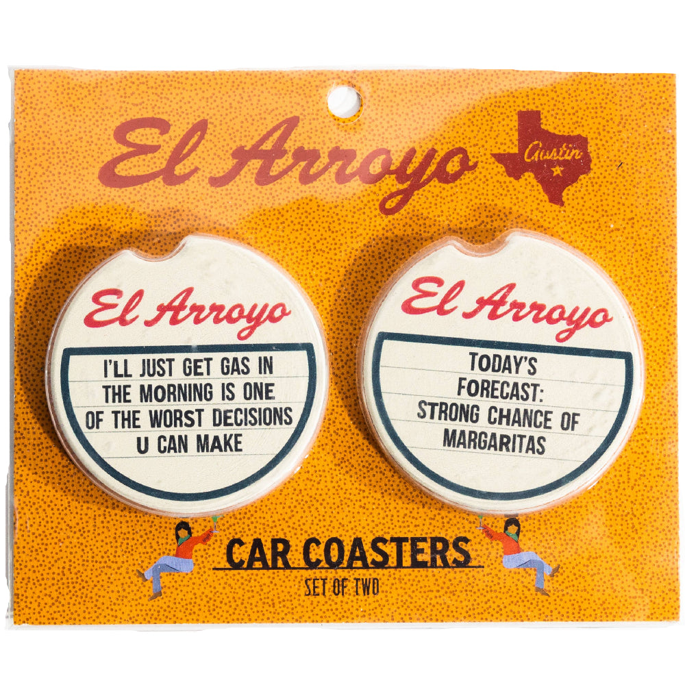 El Arroyo Ceramic Car Coasters - 2 pc.