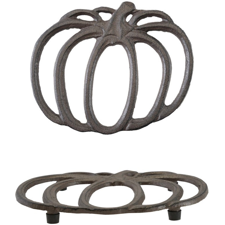 CO-OP Cast Iron Pumpkin Trivet - 5.75" x 7.25"