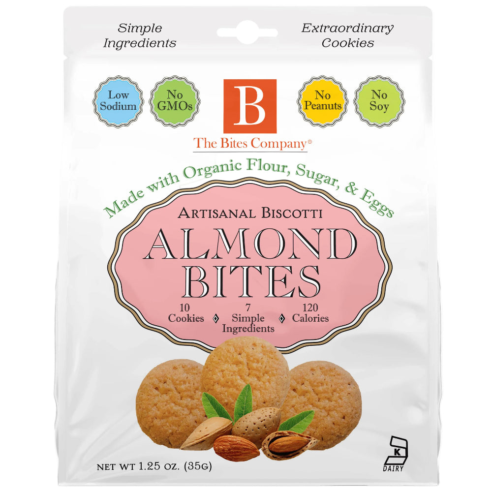 The Bites Co. Artisanal Biscotti Cookies - 1.25 oz. & 5 oz.