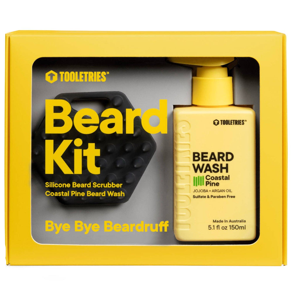 Tooletries Silicone Beard Scrubber & Pine Lather Kit