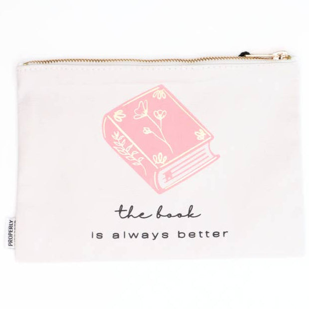 Properly Improper Snarky Canvas Coin Pouches - 7" x 9.5"