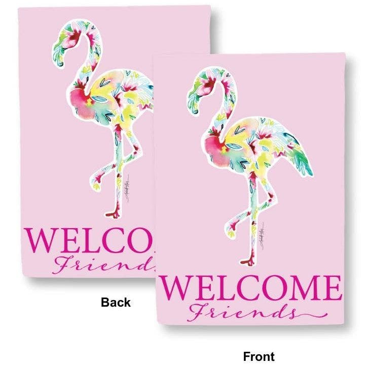 Amanda Klein Double-Sided Polyester "Welcome" Garden Flags - 12" x 18"