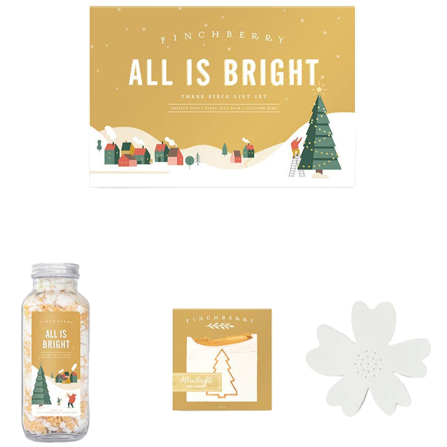 Finchberry "All is Bright" 3-Piece Christmas Gift Set
