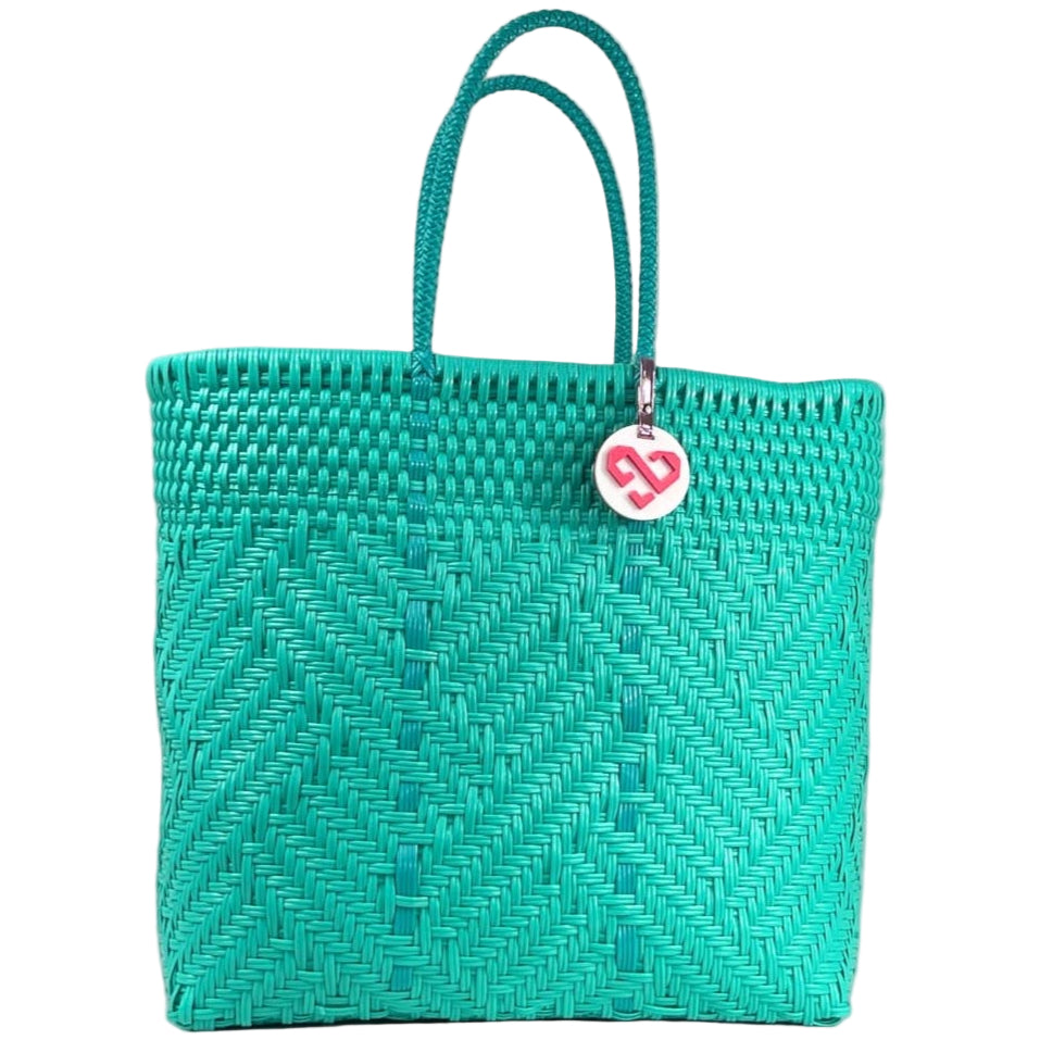 Maria Victoria Glimmer Mint Beach Bag