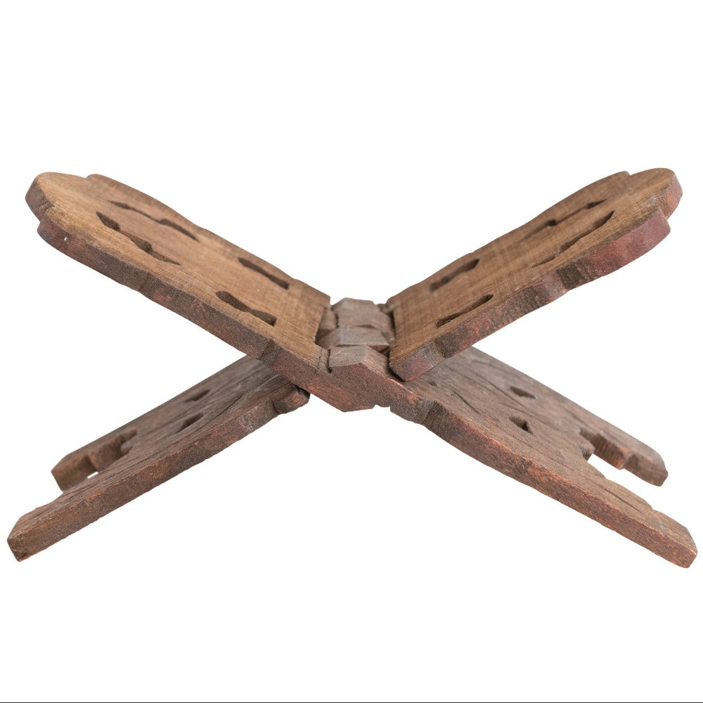 Reclaimed Wood Folding Book Holder - 11.5"