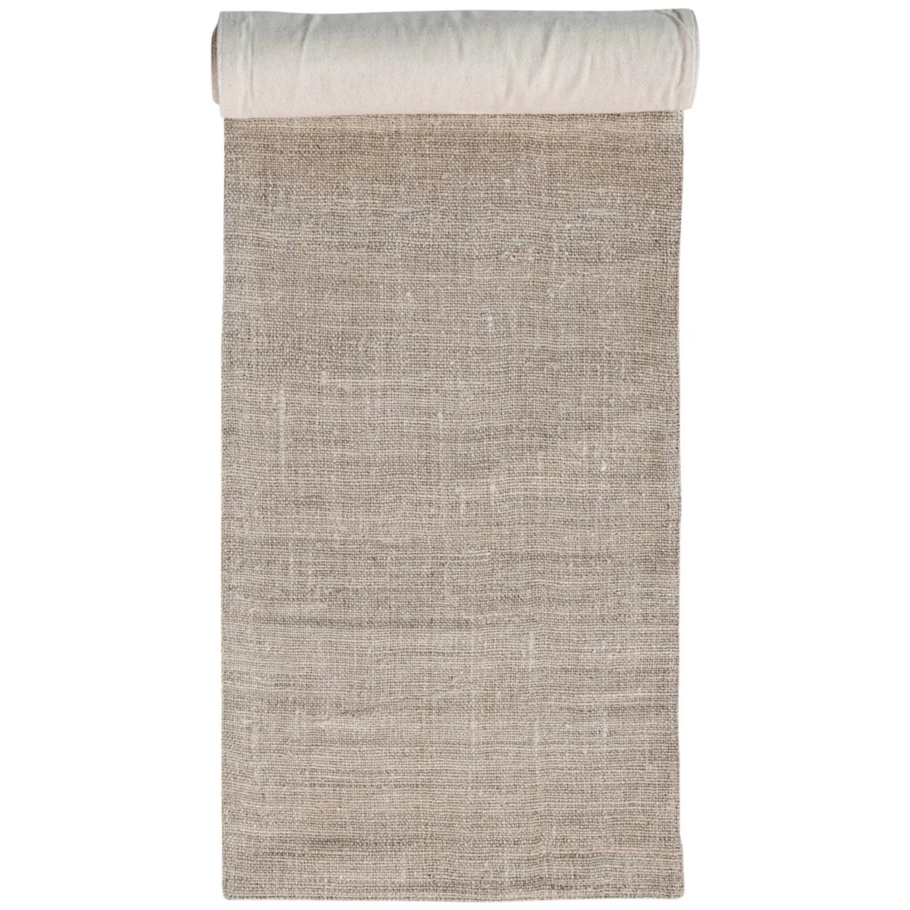 Woven Hemp Fiber & Cotton Table Runner - 6'