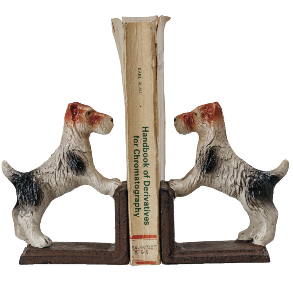 Cast Iron Jack Russel Terrier Bookends - 2 pc.