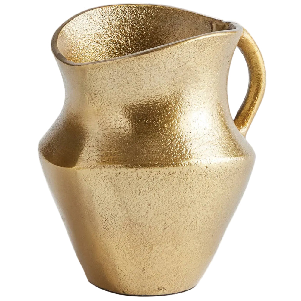 Napa Gold-Toned Elaina Cast Aluminum Pitcher - 5.5"