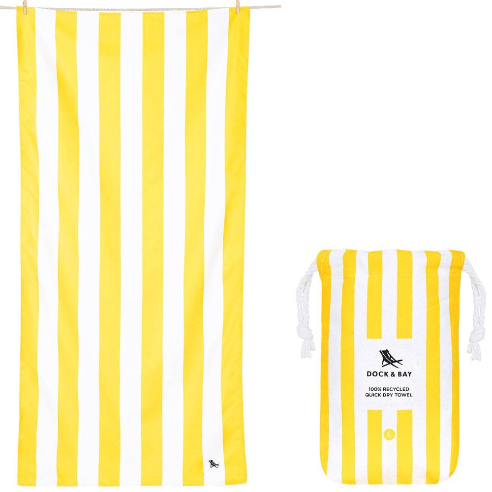 Dock & Bay Quick-Dry Cabana Stripe Beach Towels - 63" x 35"