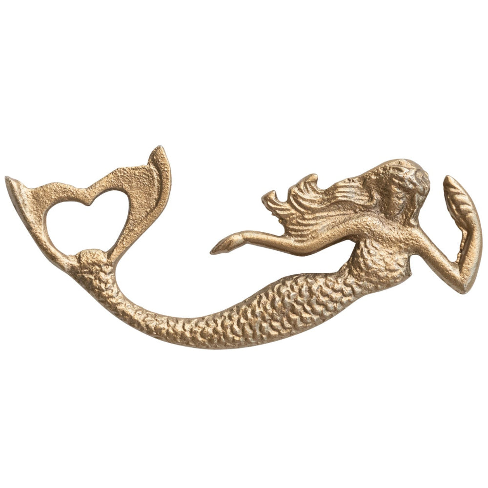 Cast Iron Mermaid Bottle Opener - 6.5"
