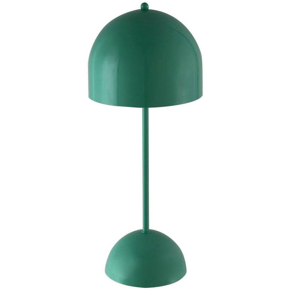Metallic Teal Inverted Curve LED Table Lamp - 19.5"
