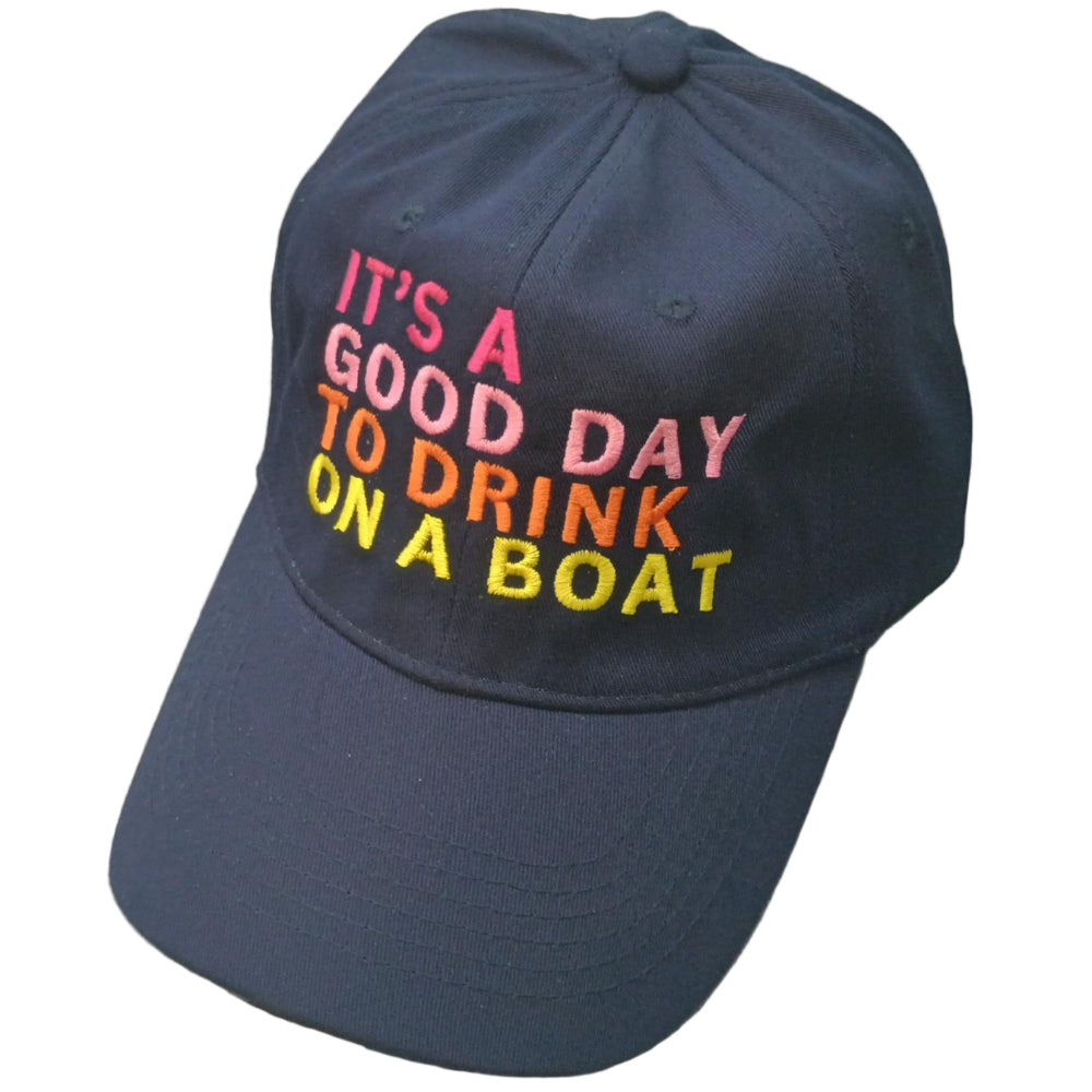 Panache Apparel "Good Day to Drink on a Boat" Baseball Cap