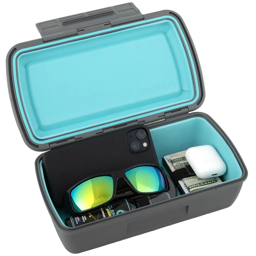 Toadfish IPX7 Waterproof Dry Box & Organizer - 9" x 5" x 3"