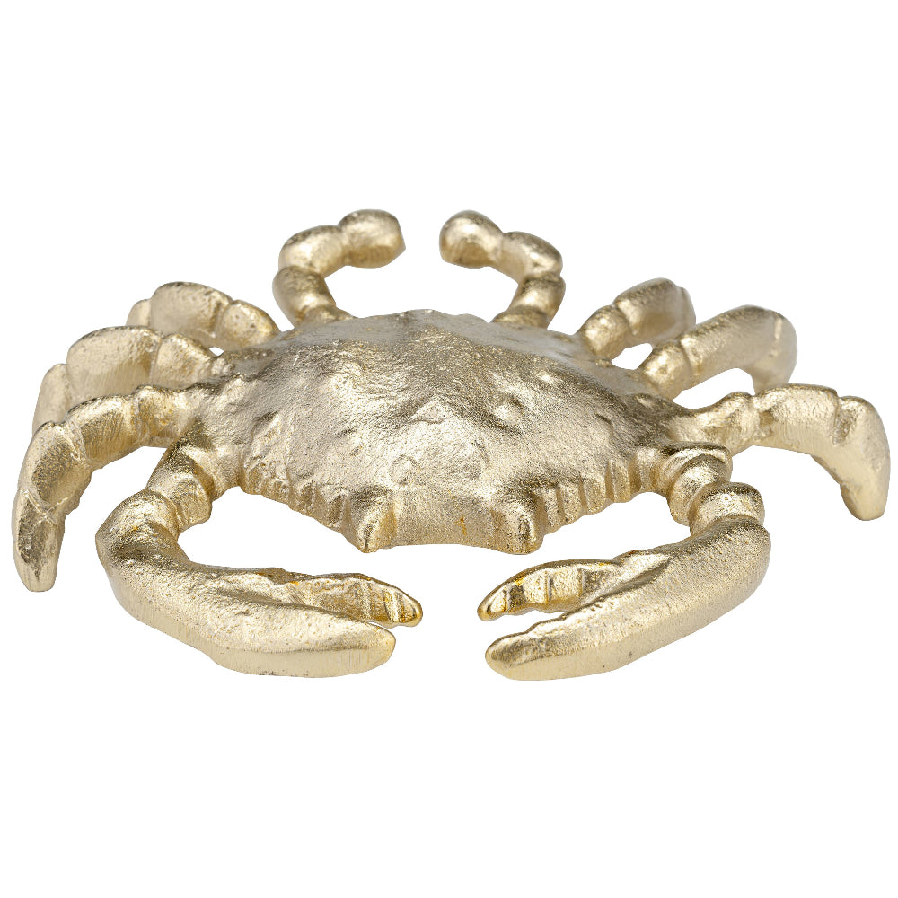 Sagebrook Gold-Toned Metallic Crab Figurine - 7"