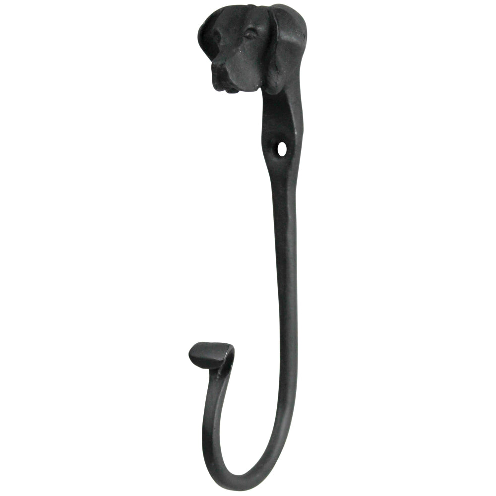HomArt Forged Iron Dog Leash Hanger Hook - 6"