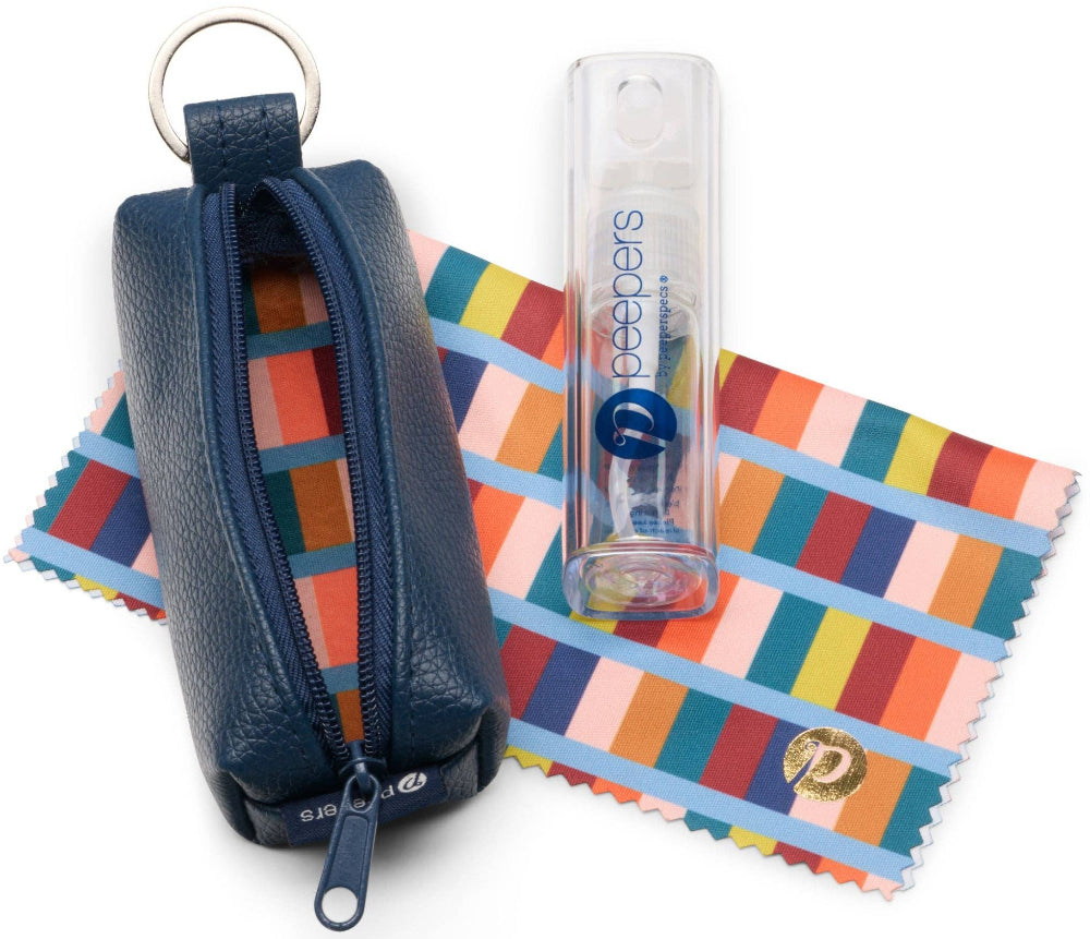 Peepers Travel-Sized Keyring Glasses Cleaning Kit
