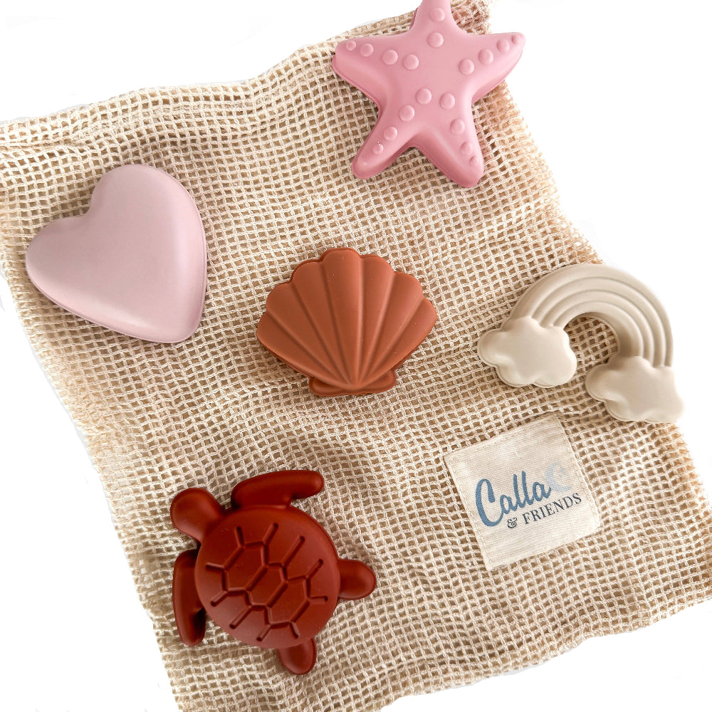 Calla & Friends Silicone Sand Mold Toy Sets - 5 pc.