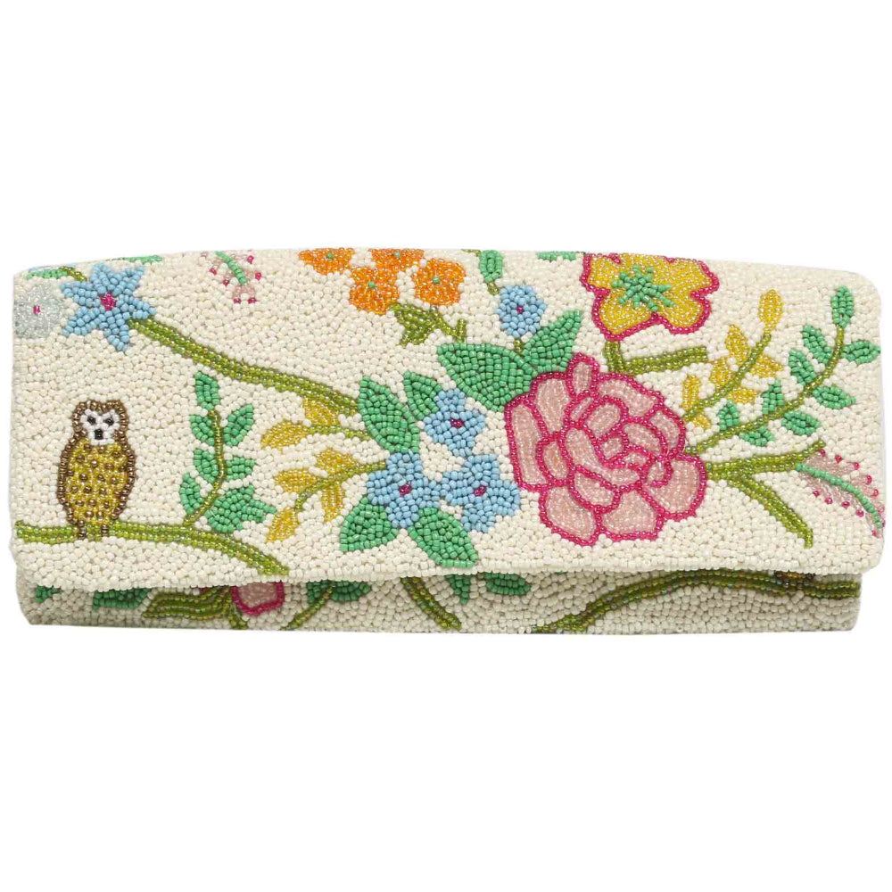 Tiana Designs Handmade Mini Beaded Clutch Bag - 6.5" x 4.25"