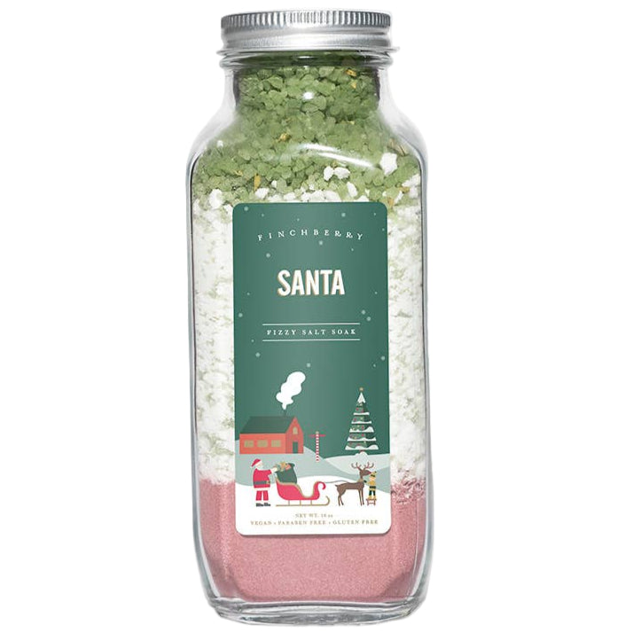 Finchberry Holiday-Themed Fizzy Salt Soaks - 16 oz.