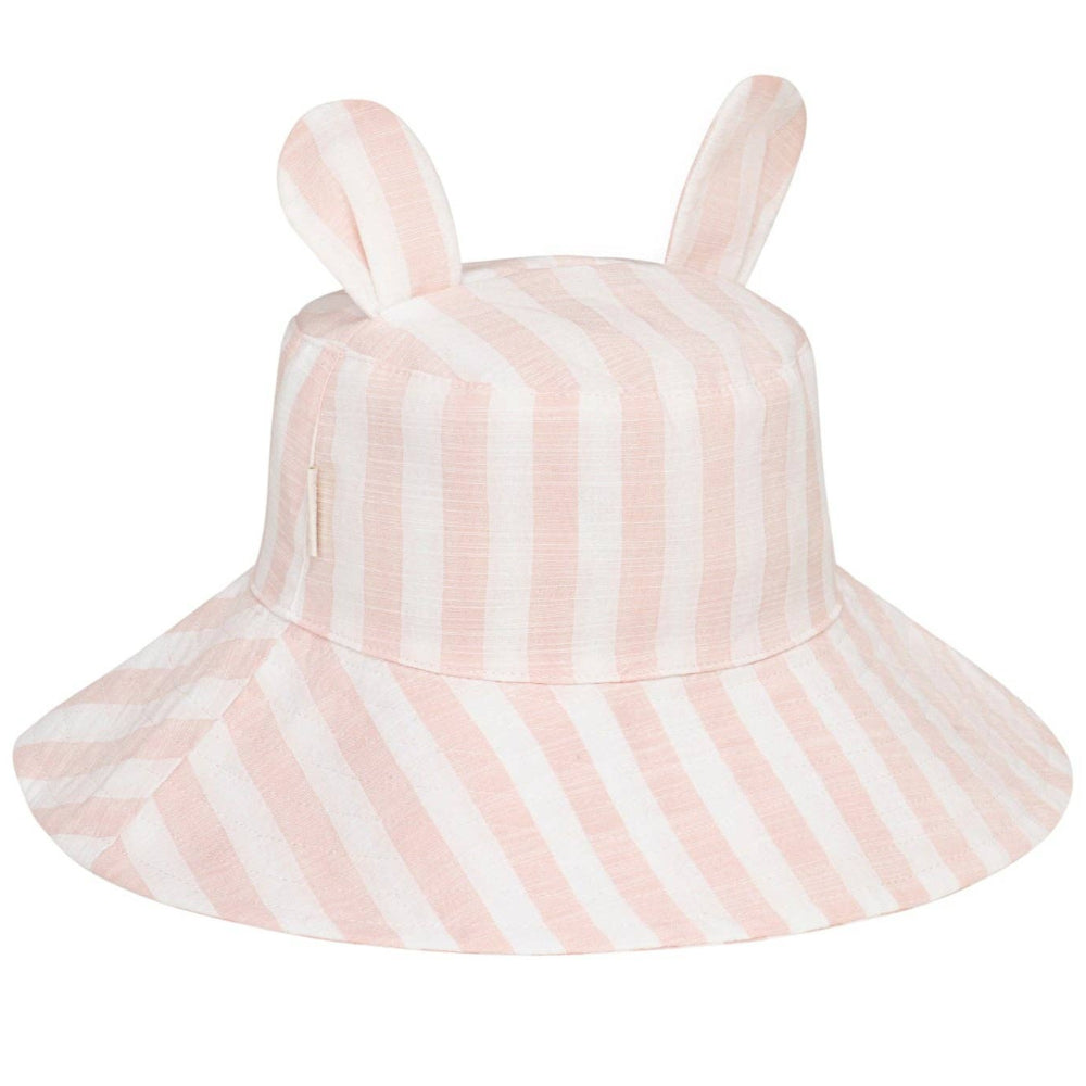 Rockahula Kids Striped Pink Bunny Ear Bucket Hat