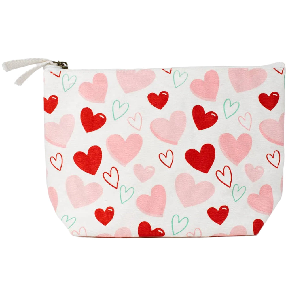 Royal Standard Multicolored Hearts Cosmetic Bag